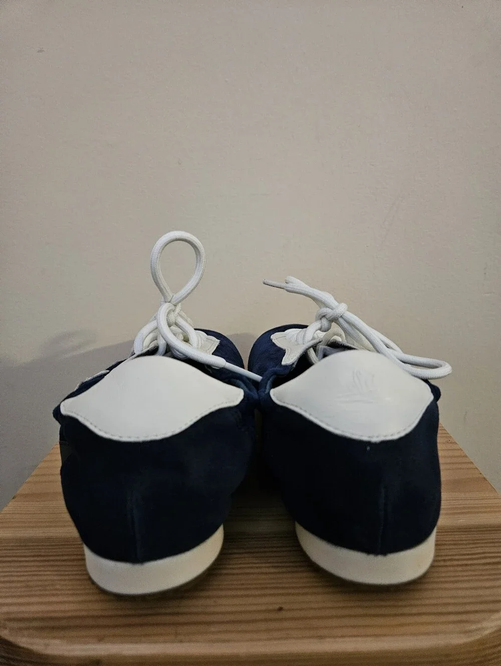 Tory Burch Women's Navy and White  Lace-Up Sneakers, Size 7